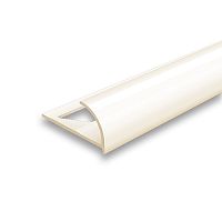 Раскладка наружная для плитки 10 мм 2,5м "Идеал", Слоновая кость