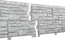 Фасадная панель Сланец Светло-серый