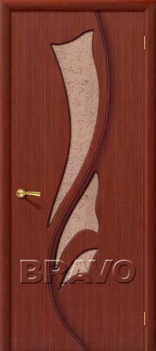Межкомнатная шпонированная дверь Стандарт Эксклюзив ПО макоре - купить в интернет-магазине Diopt.ru