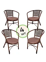 Комплект 4 стула Анапа с подушкой