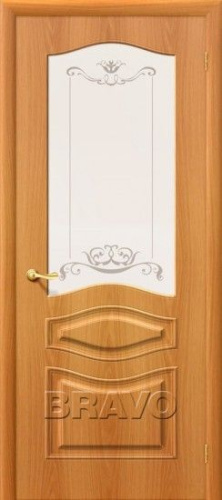 Межкомнатная дверь с ПВХ-пленкой Старт Модена ПО, миланский орех - купить в интернет-магазине Diopt.ru