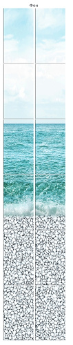 Стеновая панель ПВХ Кронапласт Океан фон 2700х250 мм - купить в интернет-магазине Diopt.ru