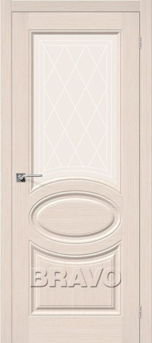 Межкомнатная шпонированная дверь Статус-21 БелДуб - купить в интернет-магазине Diopt.ru
