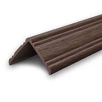 Угол наружный фигурный 40х40мм 2,7м "Идеал", Каштан