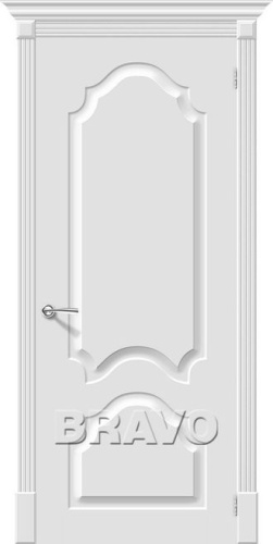 Межкомнатная окрашенная дверь Скинни-32 Whitey - купить в интернет-магазине Diopt.ru