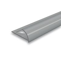 Раскладка наружная для плитки 8мм 2,5м "Идеал", Серый