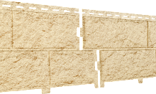 Фасадная панель Камень Золотистый