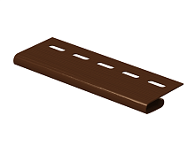 Завершающая планка коричневая Ю-Пласт 3,05м