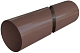 Труба водосточная Альта-Профиль ПВХ D125/95х3000 мм коричневая 