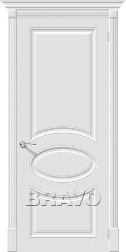 Межкомнатная окрашенная дверь Скинни-20 Whitey - купить в интернет-магазине Diopt.ru