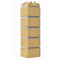 Угол наружный Grand Line Клинкерный кирпич Design Песочный со швом RAL 7004 390х120х120 мм