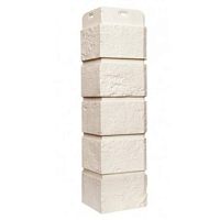 Угол наружный Grand Line Состаренный кирпич Classic Молочный 390х120х120 мм