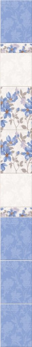 Стеновые ПВХ панели фотопечать Натали голубая узор 1 - купить в интернет-магазине Diopt.ru