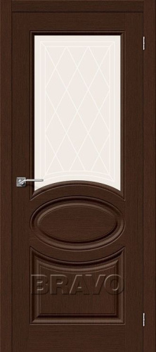 Межкомнатная шпонированная дверь Статус-21 венге - купить в интернет-магазине Diopt.ru