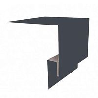 J-фаска металлическая Grand Line RAL 7024 Графит 3000х200х50 мм