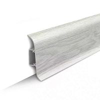 Плинтус напольный с центральной планкой  85мм  2,2м "Идеал Классик", 230 Дуб айсберг