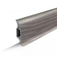 Плинтус напольный с центральной планкой  85мм  2,2м "Идеал Классик", 210 Дуб пепельный