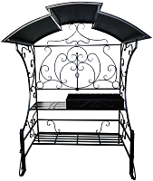 Мангал XL с крышей, разборный