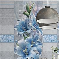 Стеновая панель ПВХ Кронапласт Unique Лилии на рассвете Фон 2700х250 мм