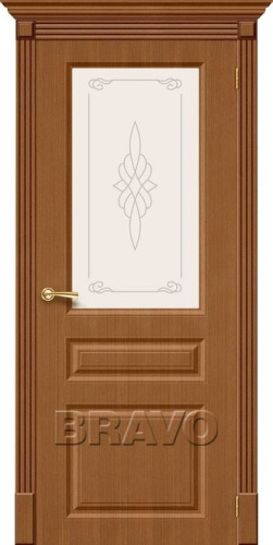 Межкомнатная шпонированная дверь Статус-15 орех файн-лайн - купить в интернет-магазине Diopt.ru