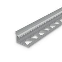 Раскладка внутренняя для плитки 8мм 2,5м "Идеал", Серый