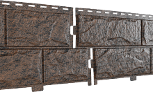 Фасадная панель Камень Жженый 