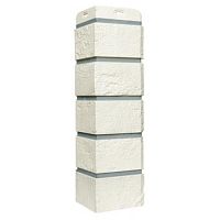 Угол наружный Grand Line Состаренный кирпич Design Молочный со швом RAL 7004 390х120х120 мм