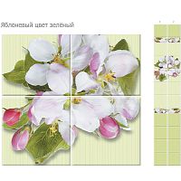 Стеновая панель ПВХ Кронапласт Unique Яблоневый цвет зелёный 2700х250 мм