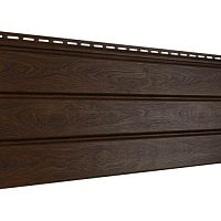 Софит Ю-Пласт Pro под дерево без перфорации Орех темный 