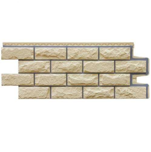 Фасадная панель Grand Line Колотый камень Design Бежевый со швом RAL 7004 992х392 мм - купить в интернет-магазине Diopt.ru Фасадная панель Grand Line Колотый камень Design Бежевый со швом RAL 7004 992х392 мм - купить в интернет-магазине Diopt.ru