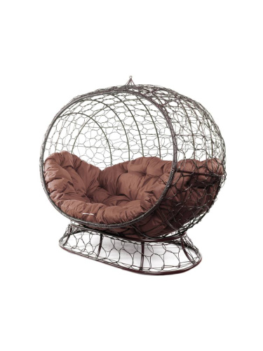 Диван УЛЕЙ на ножках с ротангом коричневый, коричневая подушка - купить в интернет-магазине Diopt.ru Диван УЛЕЙ на ножках с ротангом коричневый, коричневая подушка - купить в интернет-магазине Diopt.ru