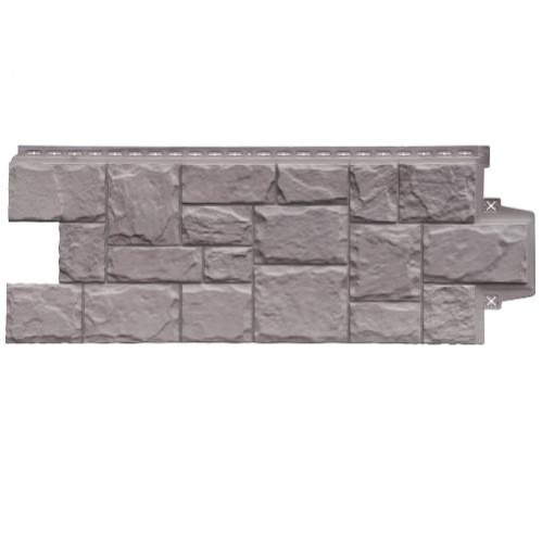 Фасадная панель Grand Line Крупный камень Design Plus Какао 982х383 мм - купить в интернет-магазине Diopt.ru