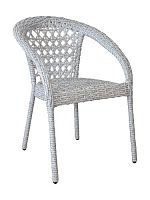 Стул Мокко с ротангом, белый