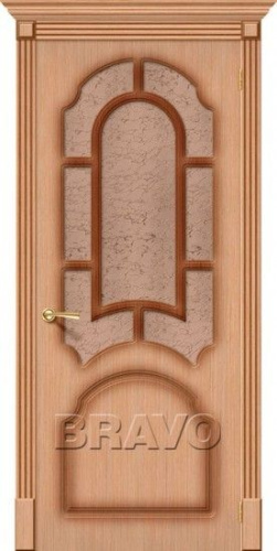 Межкомнатная шпонированная дверь Стандарт Соната ПО дуб - купить в интернет-магазине Diopt.ru
