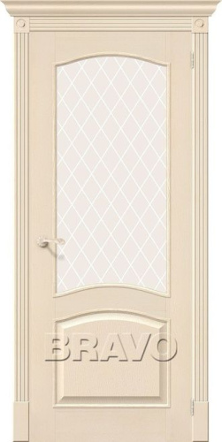 Межкомнатная шпонированная дверь Вуд Классик-33 Ivory - купить в интернет-магазине Diopt.ru