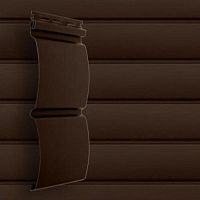 Сайдинг акриловый Grand Line Блок-хаус D4,8 Темный дуб 3000х224 мм