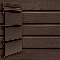 Сайдинг акриловый Grand Line Архитектурный планкен Темный дуб 3000х246 мм