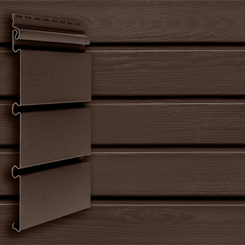 Сайдинг акриловый Grand Line Архитектурный планкен Темный дуб 3000х246 мм - купить в интернет-магазине Diopt.ru