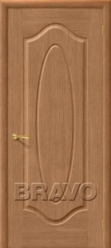 Межкомнатная шпонированная дверь Аура ПГ дуб - купить в интернет-магазине Diopt.ru