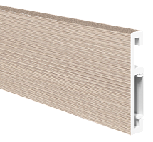 Плинтус ПВХ FG 012_Дуб светлый рифленый