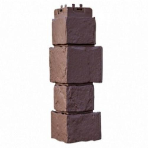 Угол наружный Grand Line Крупный камень Classic Шоколадный 390х170х170 мм - купить в интернет-магазине Diopt.ru