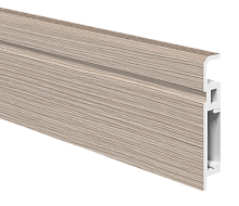 Плинтус ПВХ FA 012_Дуб светлый рифленый