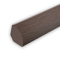 Угол внутренний округлый 14х14мм 2,7м "Идеал", Каштан