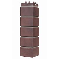 Угол наружный Grand Line Клинкерный кирпич Design Plus Кофе с темно-бежевым швом 390х120х120 мм