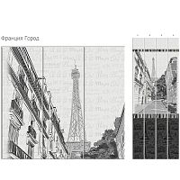 Стеновая панель ПВХ Кронапласт Unique Франция город 2700х250 мм