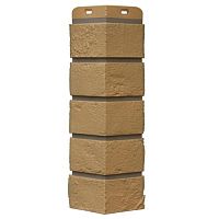 Угол наружный Grand Line Состаренный кирпич Design Plus Солома с темно-бежевым швом 390х120х120 мм