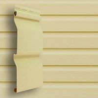 Сайдинг виниловый Grand Line Amerika D4 Корабельный брус Ванильный 3660х203 мм