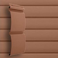 Сайдинг виниловый Grand Line Amerika D4,8 Блок-хаус Темно-бежевый 3000х244 мм