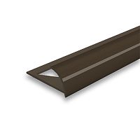 Раскладка наружная для плитки 8мм 2,5м "Идеал", Коричневый