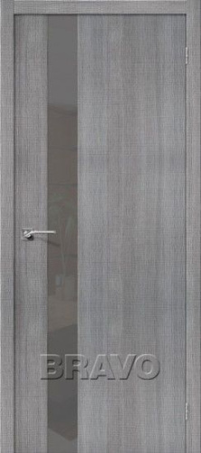 Межкомнатная дверь с эко шпоном Порта-51 S Grey Crosscut - купить в интернет-магазине Diopt.ru
